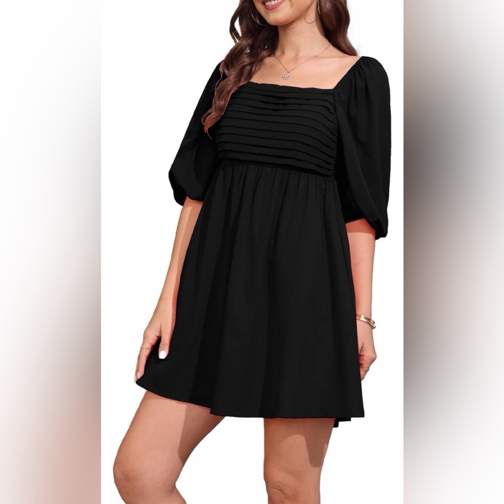 Square Neck Mini Dress